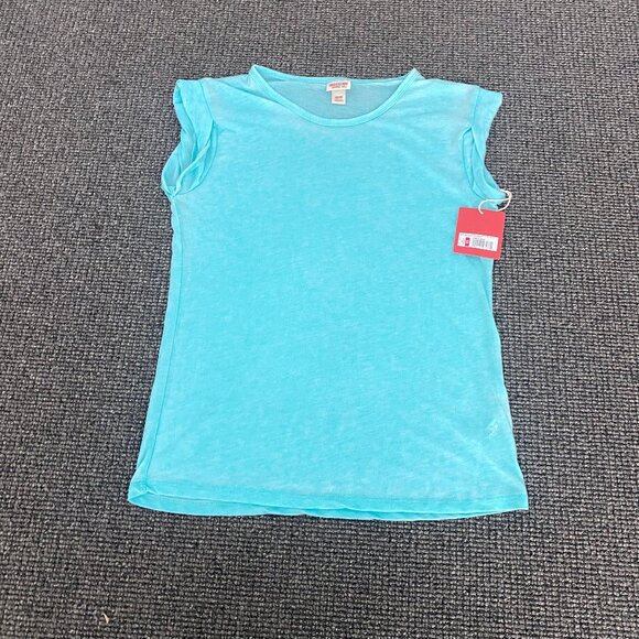 NWT! Simple MOSSIMO Waterslide Tee Light Blue / Size XS (17" Across) - Picture 1 of 4